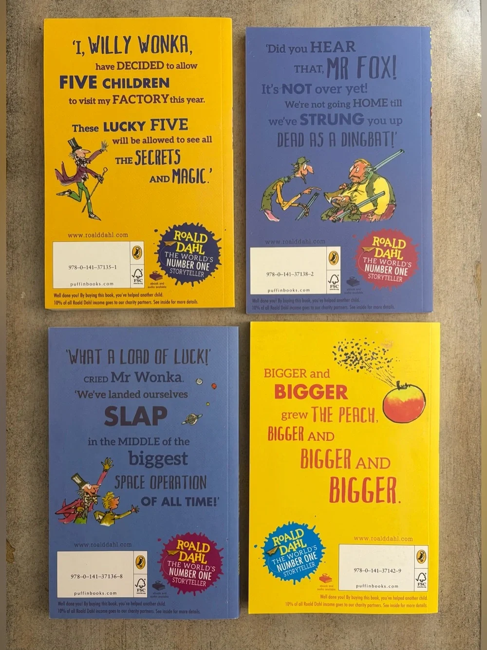 Roald Dahl Magical Gift Box Set (4 Books) - Illustrated by Quentin Blake
